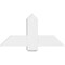 Ekena Millwork Eugene Architectural Grade PVC Gable Bracket, 36"W x 18"H x 2"D x 6"F, 12/12 Pitch GBP036X18X0206EUG00 - alternate 3
